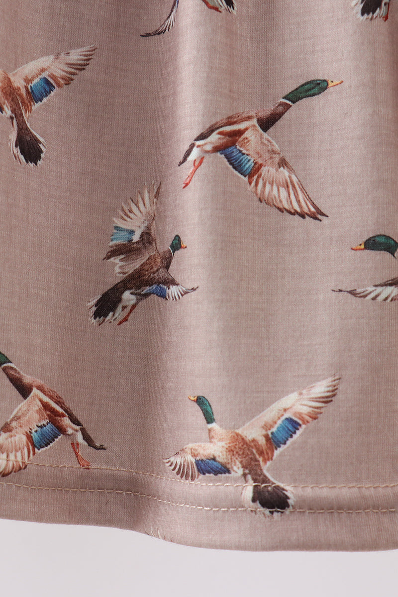 Green Mallard Embroidered Set