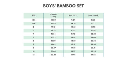 Green Hunting Bamboo Pajama Set