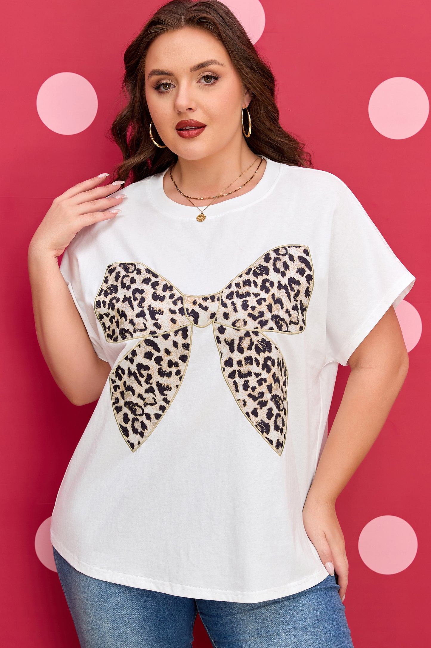 Leopard Luxe Bow Graphic Tee