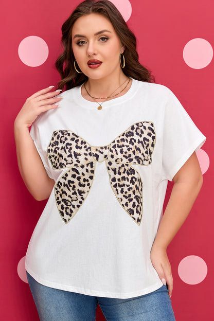 Leopard Luxe Bow Graphic Tee