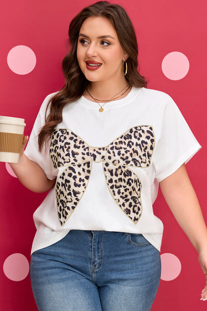 Leopard Luxe Bow Graphic Tee